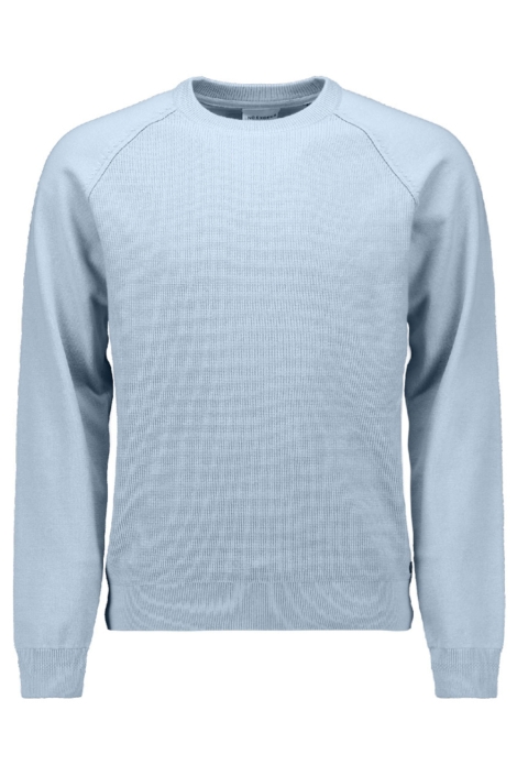 NO-EXCESS blauwe heren trui | Vooraanzicht