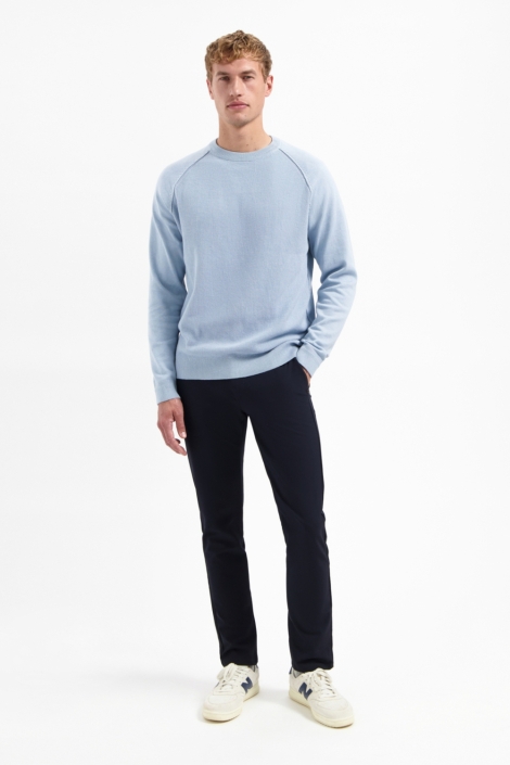 NO-EXCESS blauwe heren trui | Model