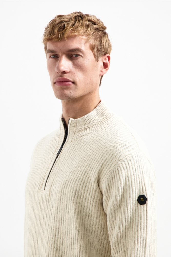 NO-EXCESS beige heren trui | Close up