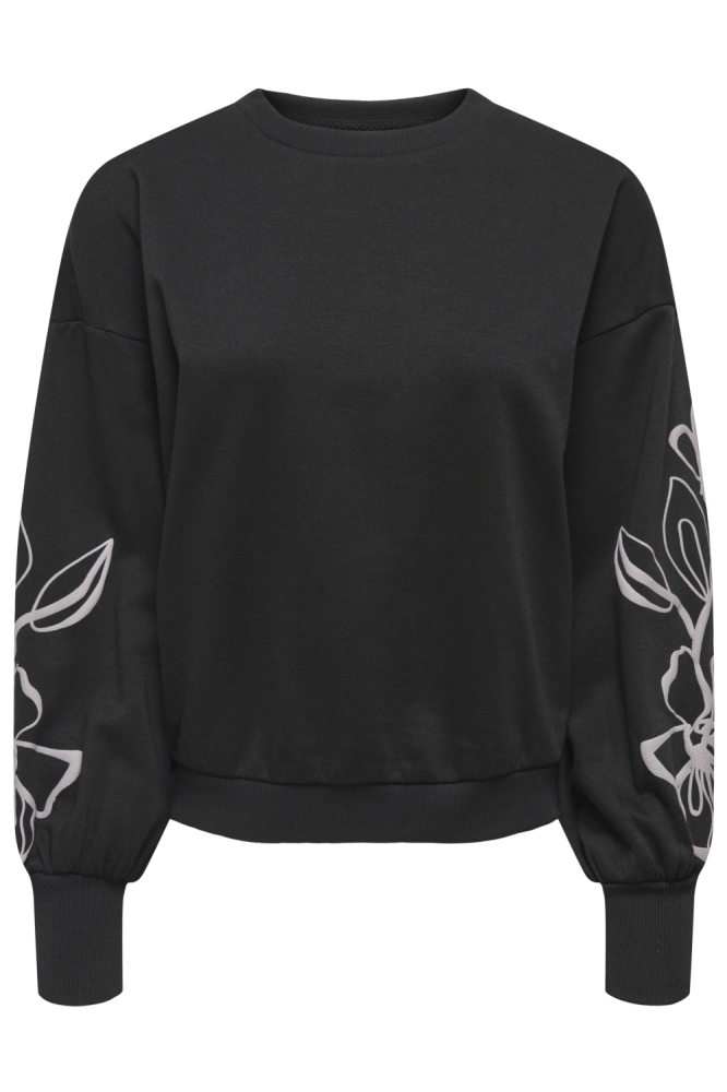 Only zwarte dames sweater | Vooraanzicht