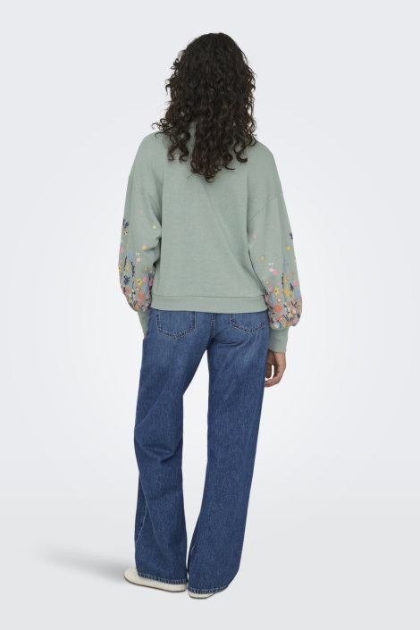 Only groene dames sweater | Model