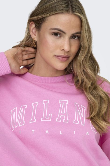 Only roze dames sweater | Close up