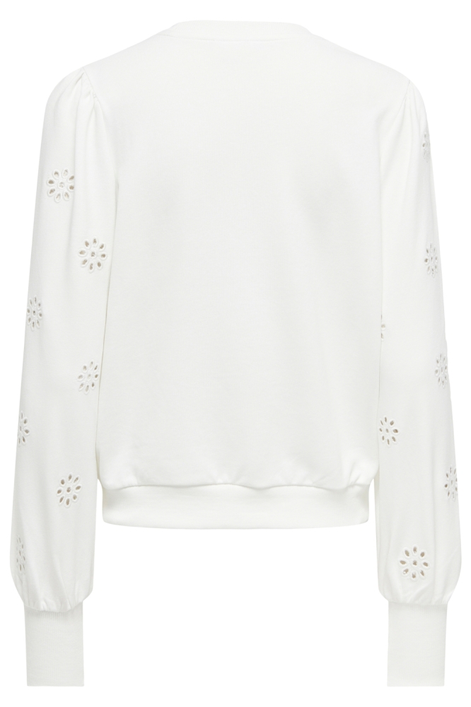 Only witte dames sweater | Achteraanzicht