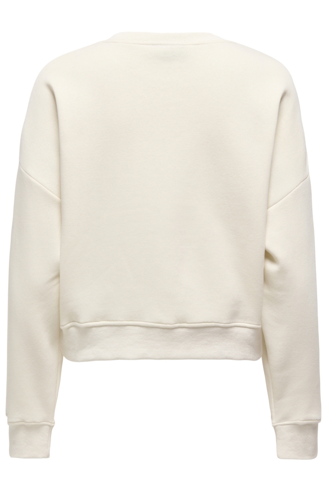 Only beige dames sweater | Achteraanzicht