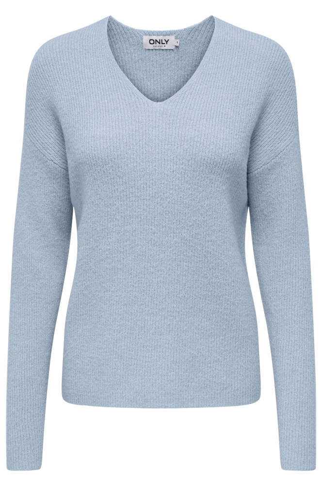 Only blauwe dames trui | Vooraanzicht