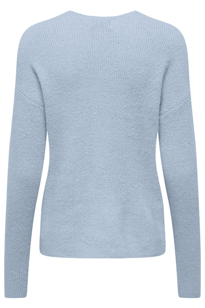 Only blauwe dames trui | Achteraanzicht