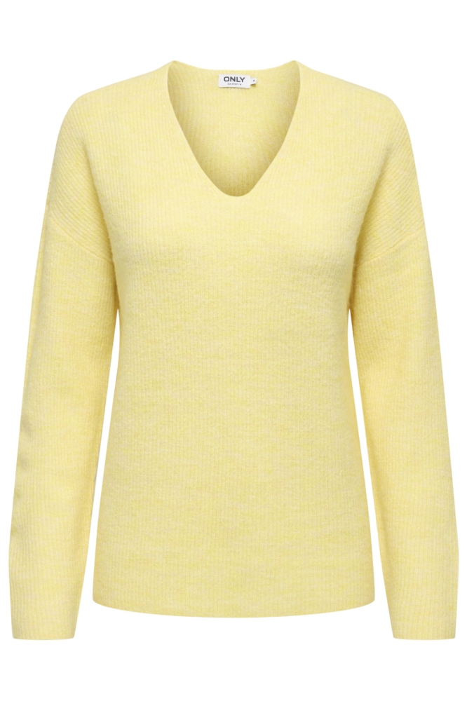 Only gele dames trui | Vooraanzicht