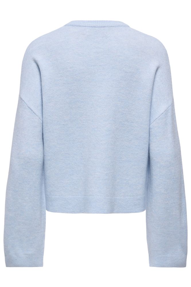 Only blauwe dames trui | Achteraanzicht