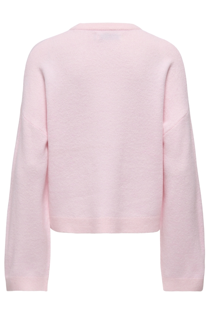 Only roze dames sweater | Achteraanzicht