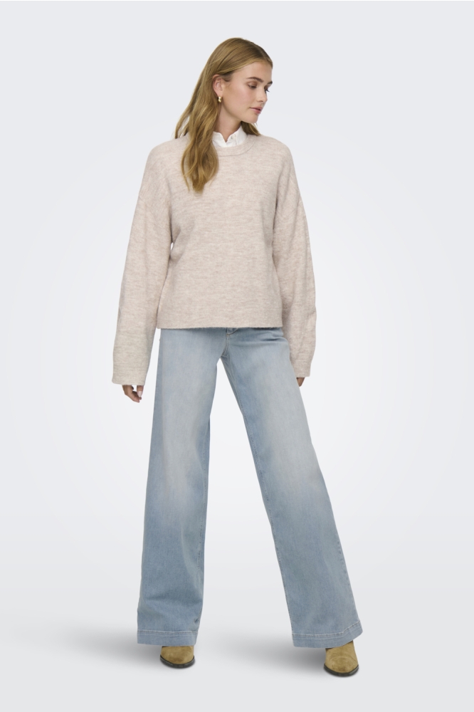 Only beige dames trui | Model