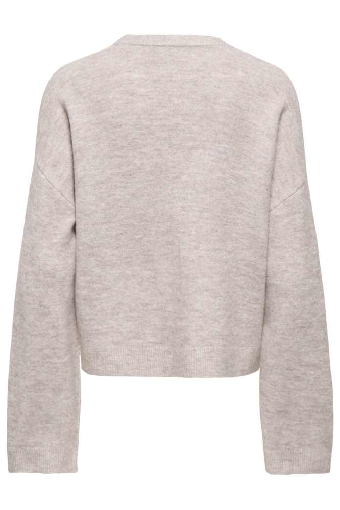 Only beige dames trui | Achteraanzicht