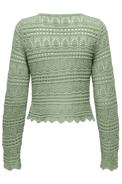 Only groene dames trui | Achteraanzicht