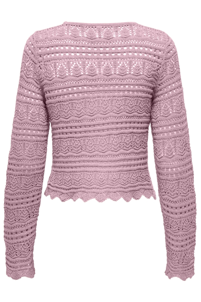 Only roze dames trui | Achteraanzicht