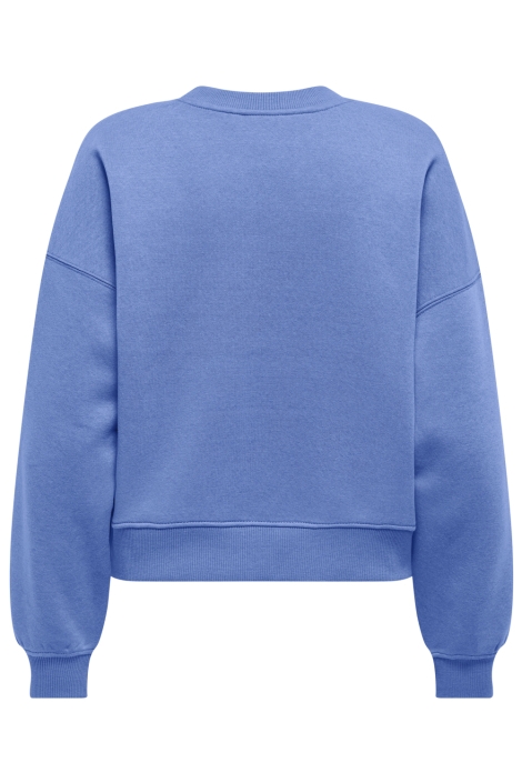 Only blauwe dames sweater | Achteraanzicht