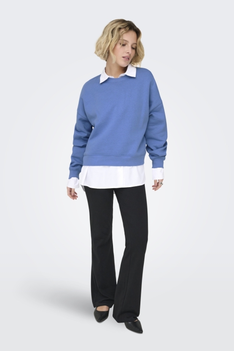 Only blauwe dames sweater | Model