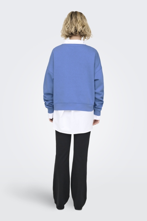 Only blauwe dames sweater | Model