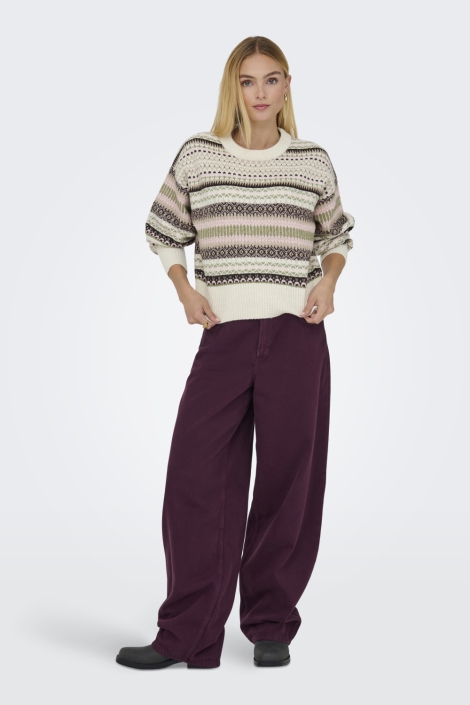 Only beige dames trui | Model