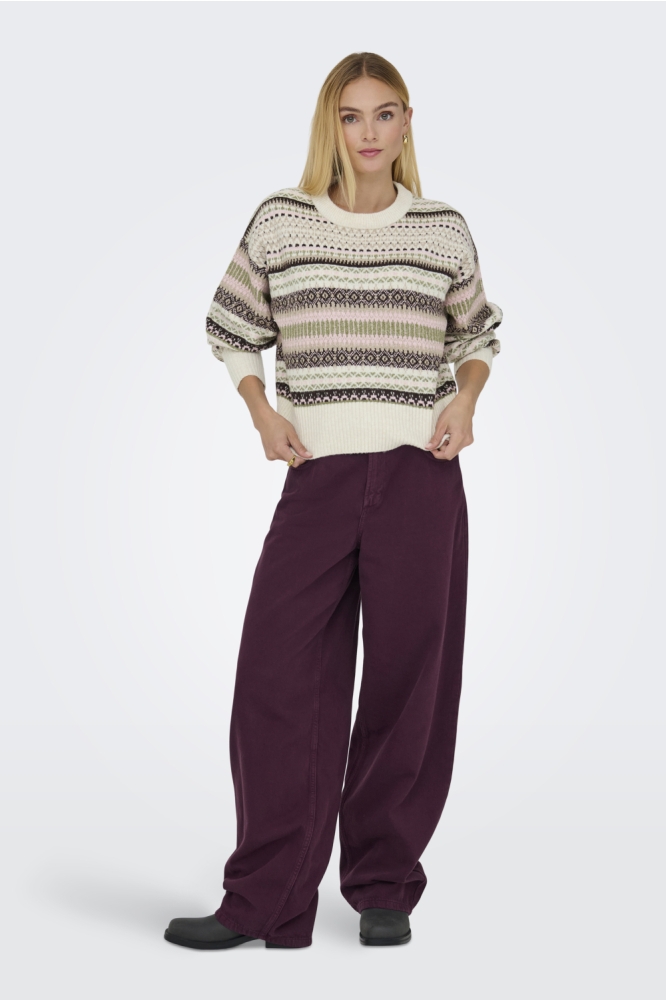 Only beige dames trui | Model