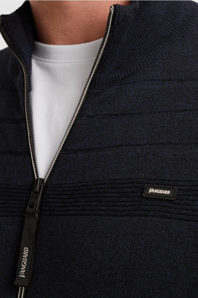 Vanguard blauwe heren vest | Close up