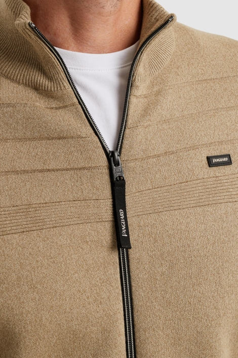 Vanguard zand heren vest | Close up