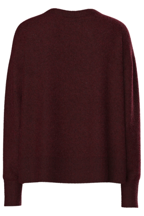 Pieces bordeaux dames trui | Achteraanzicht