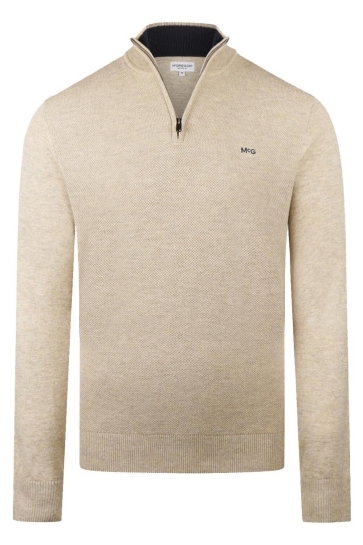 McGregor Trui ZIP MOCK SWEATER MM252 1204 01 3100 SAND