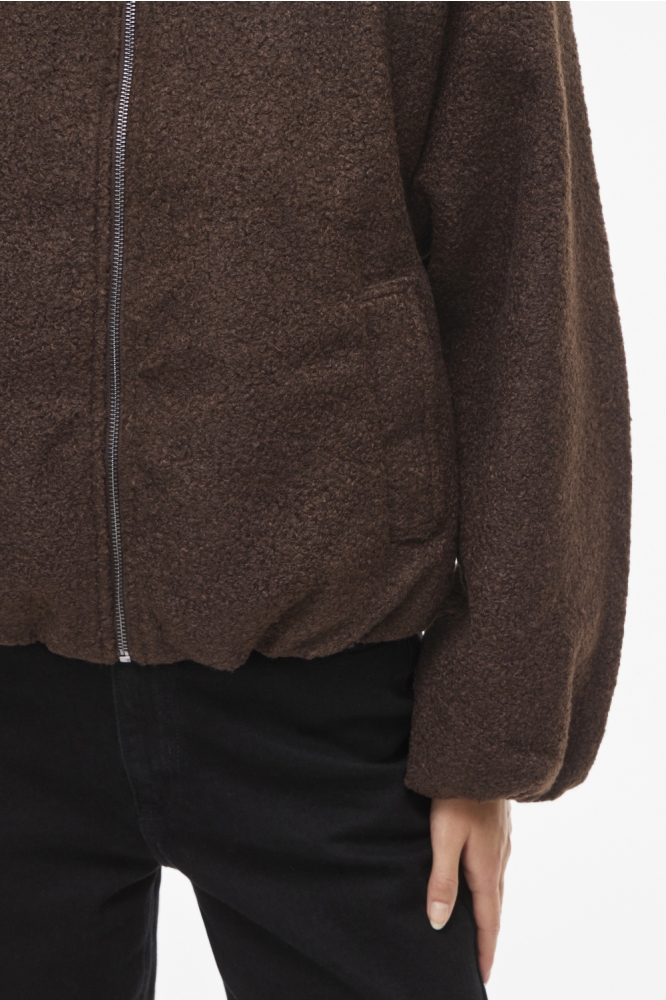 Vila bruine dames jas | Close up