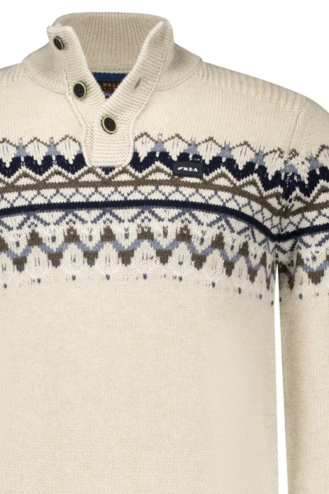 NZA beige heren trui | Close up