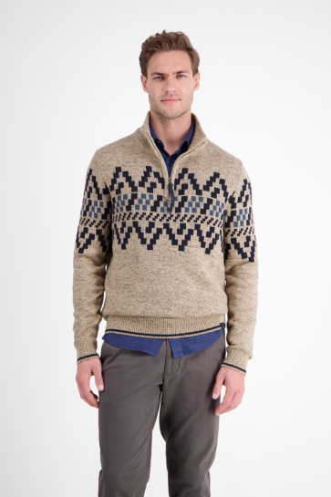 Lerros TRUI MET NOORS PATROON 2595428 125 TENDER BEIGE