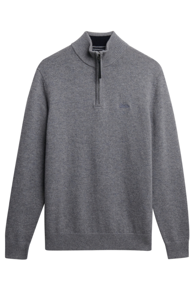 Superdry grijze heren trui | Vooraanzicht