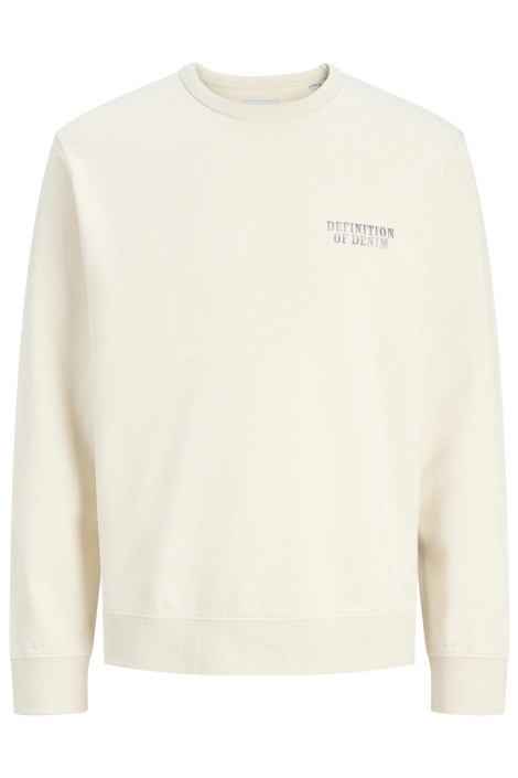 Jack & Jones ecru heren sweater | Vooraanzicht