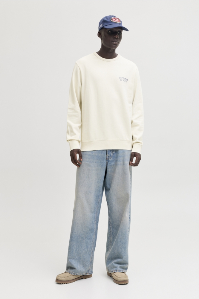 Jack & Jones ecru heren sweater | Model