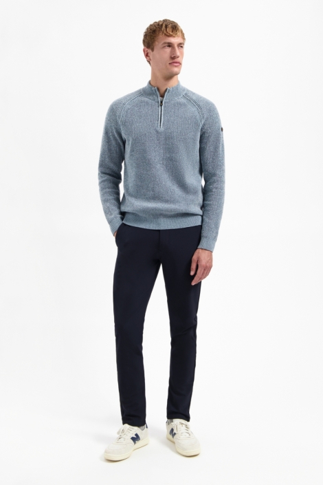 NO-EXCESS blauwe heren trui | Model