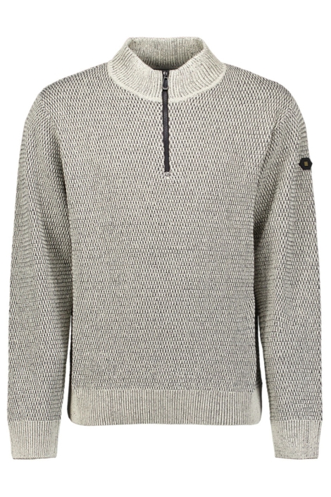 NO-EXCESS grijze heren trui | Vooraanzicht