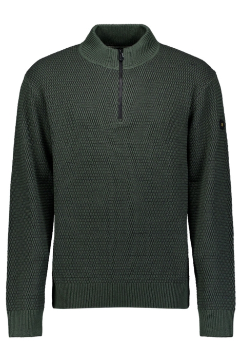 NO-EXCESS groene heren trui | Vooraanzicht