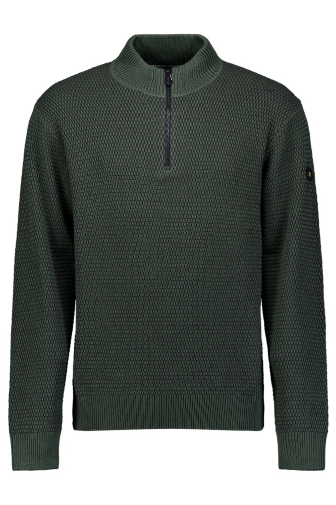 NO-EXCESS groene heren trui | Vooraanzicht