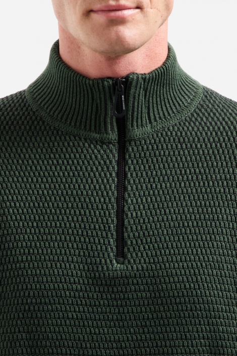 NO-EXCESS groene heren trui | Close up