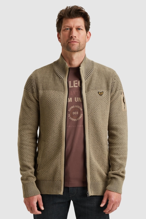 PME legend groene heren vest | Model vooraanzicht