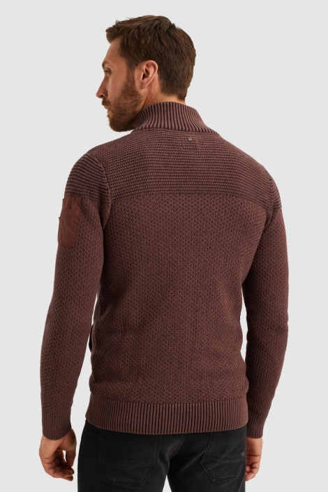 PME legend bruine heren vest | Model achteraanzicht