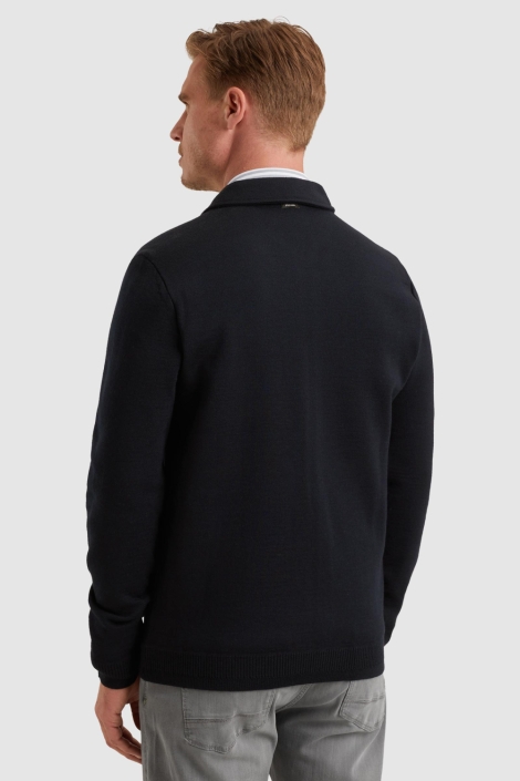 Vanguard blauwe heren vest | Model achteraanzicht