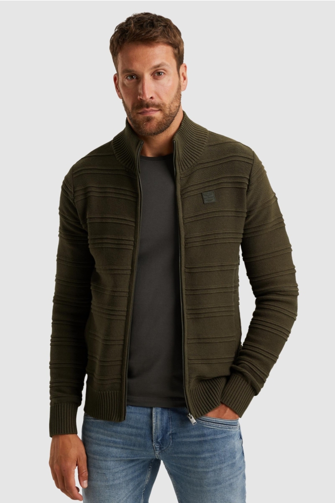 PME legend groene heren vest | Model vooraanzicht