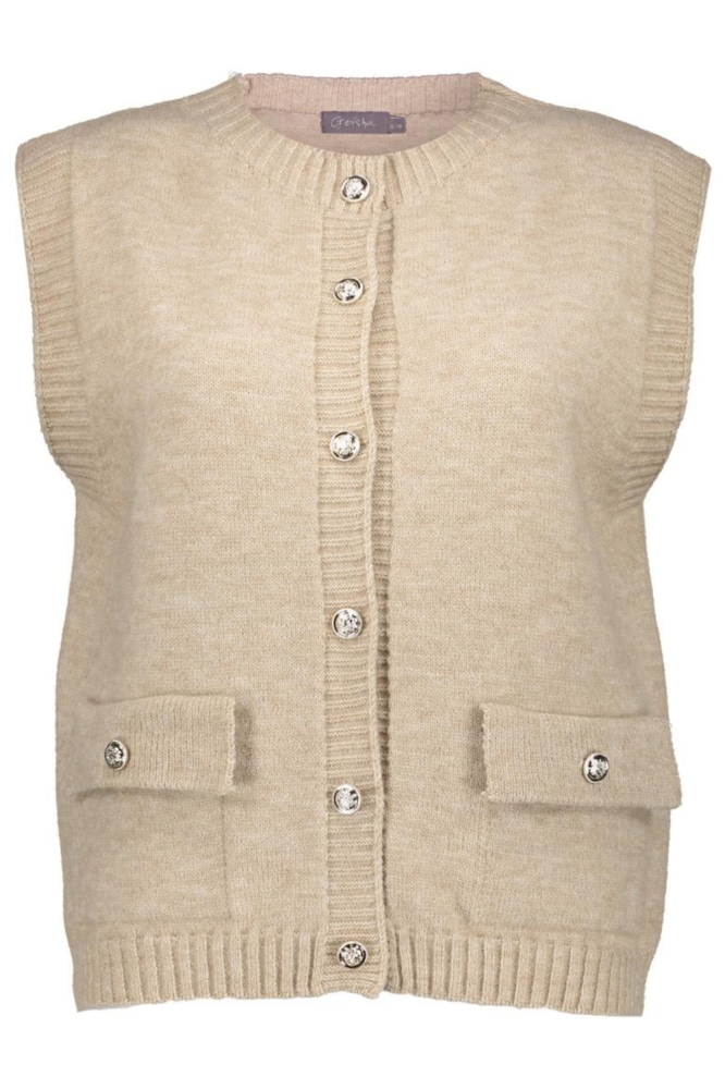 Geisha beige dames trui | Vooraanzicht