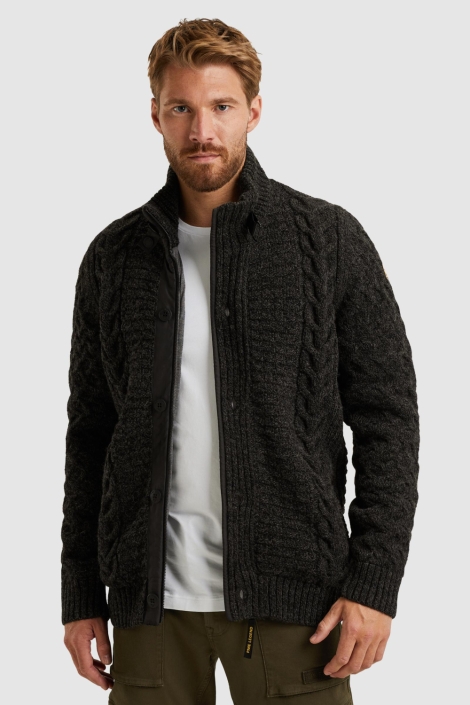 PME legend grijze heren vest | Model vooraanzicht