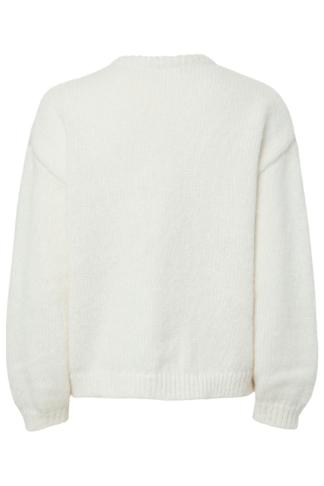 Pieces witte dames trui | Achteraanzicht