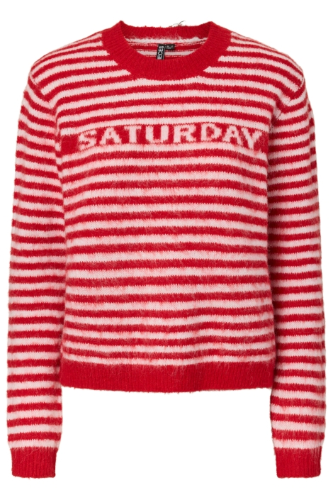 Pieces rode dames trui | Vooraanzicht