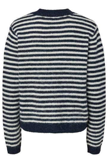 Pieces Trui PCJADA LS O-NECK KNIT BC 17159323 Maritime Blue/Egret