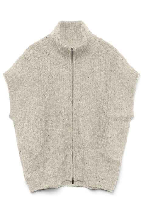 Vero Moda beige dames gilet | Vooraanzicht
