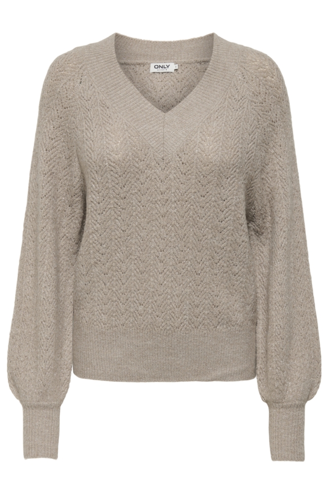 Only zand dames trui | Vooraanzicht