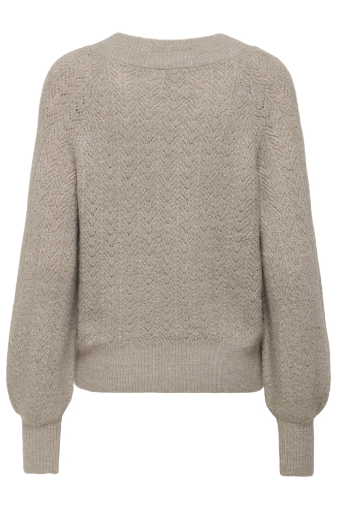 Only zand dames trui | Achteraanzicht