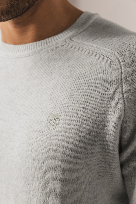 State of Art beige heren trui | Close up